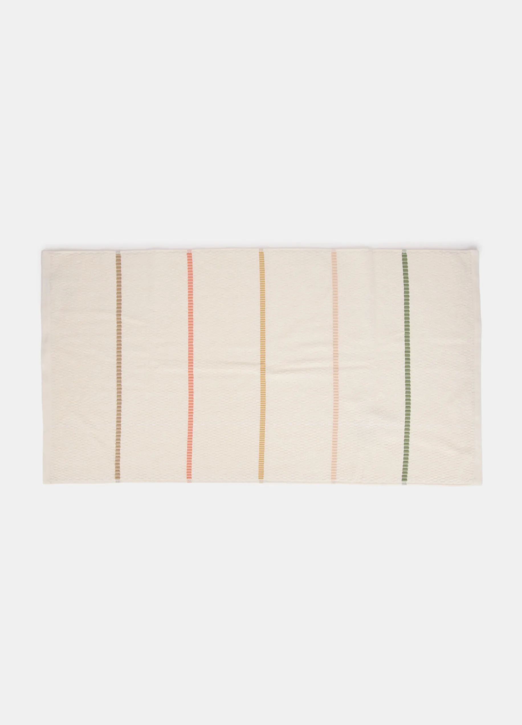 Asciugamano da bagno in cotone con righe multicolore