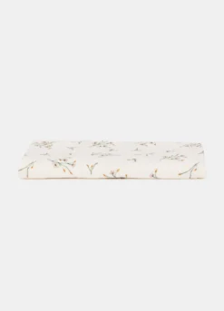 Asciugamano da bagno in cotone con stampa fiori
