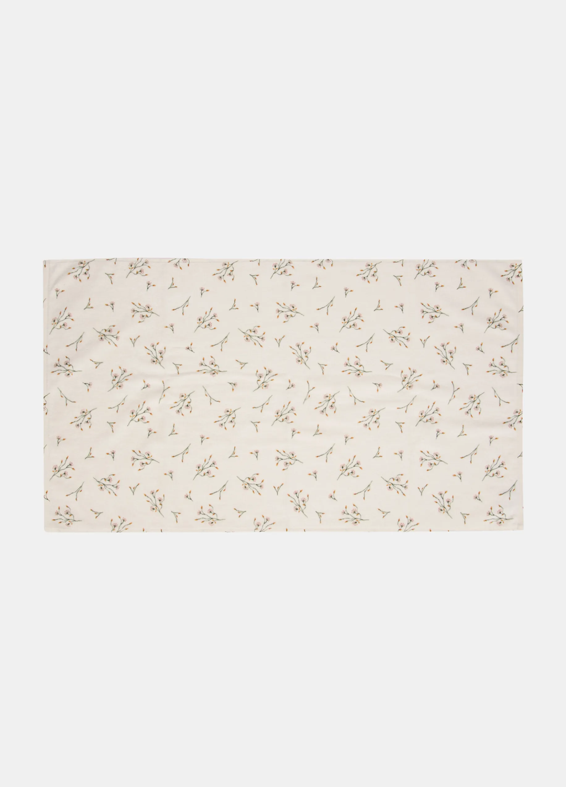 Asciugamano da bagno in cotone con stampa fiori