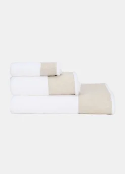 Asciugamano ospiti con fascia decorativa