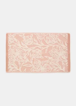 Asciugamano ospiti con motivo a fiori jacquard
