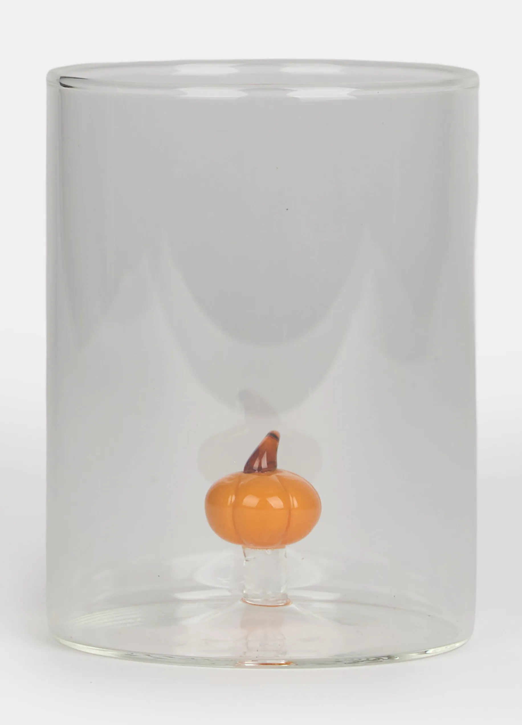 Bicchiere con zucchetta decorativa