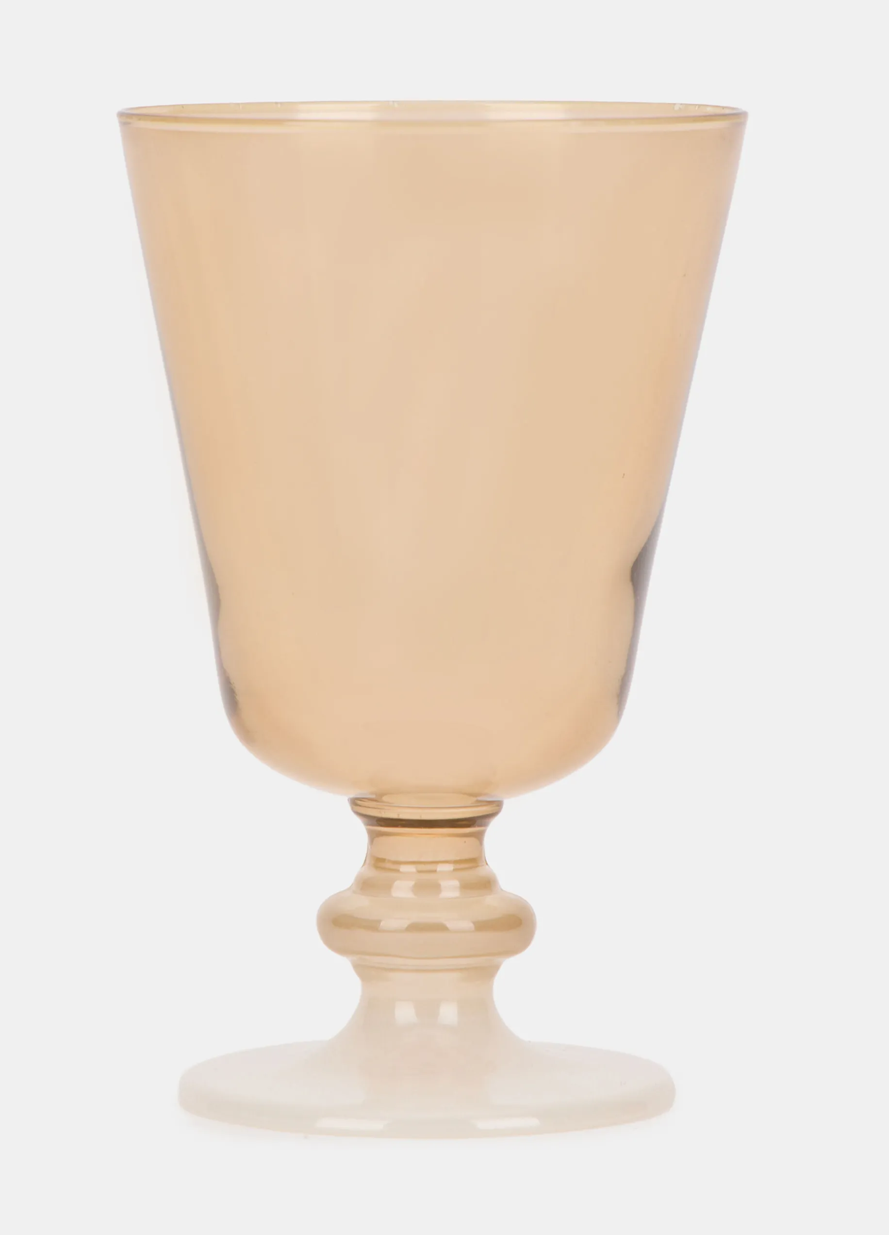 Calice basso in vetro colorato opaco