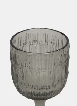 Calice grigio con texture zigrinata
