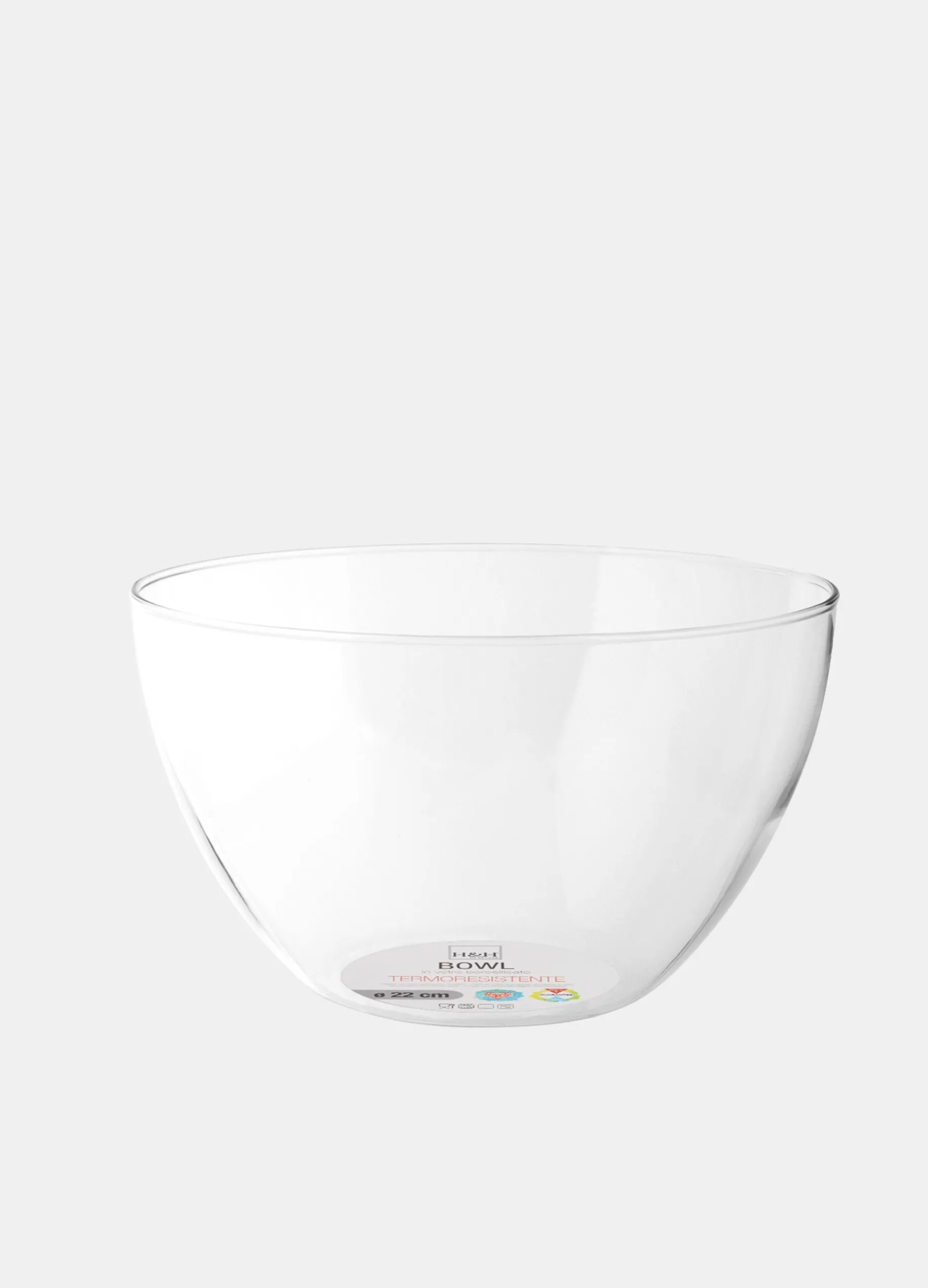 Coppa in vetro borosilicato