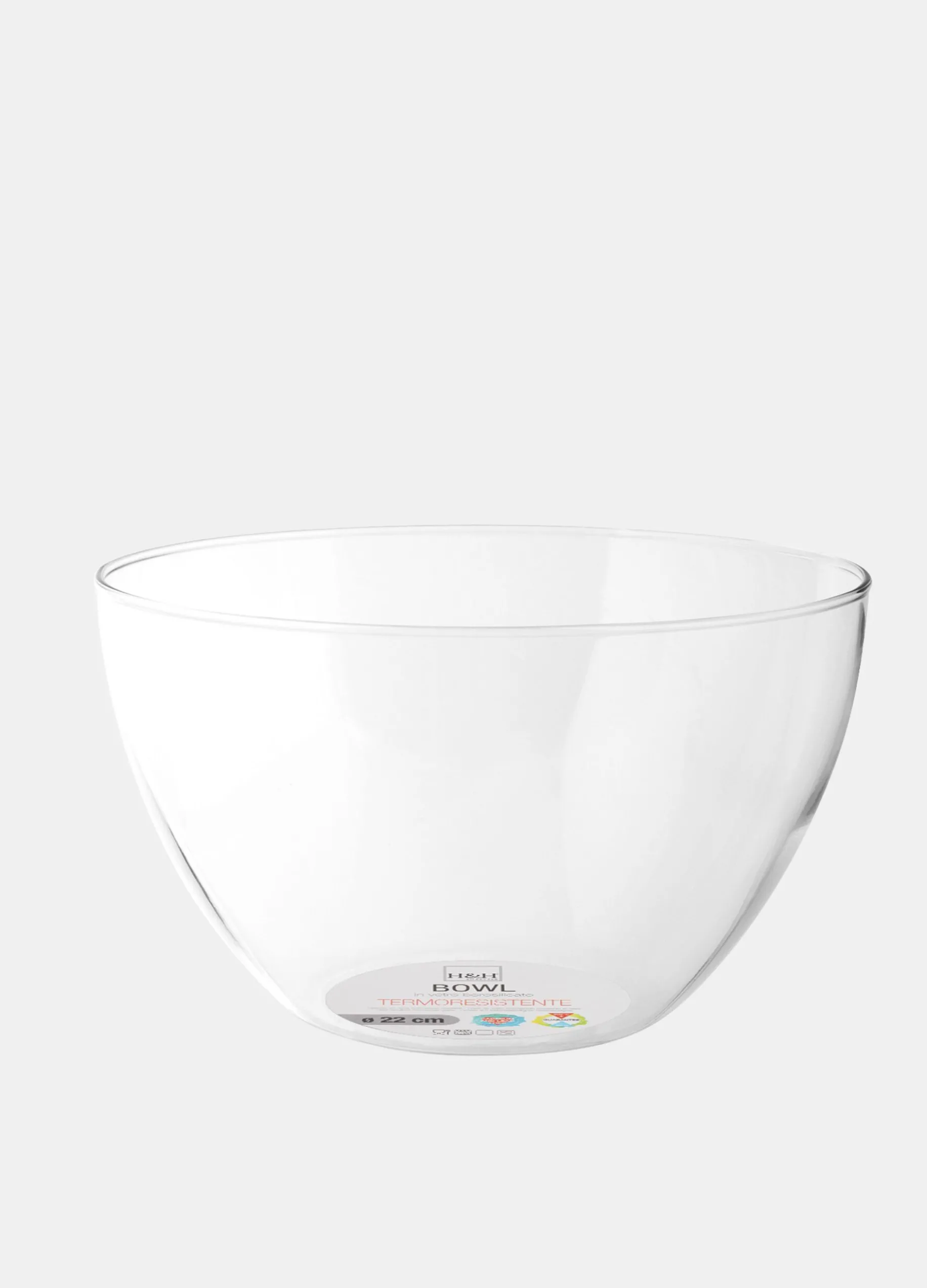 Coppa in vetro borosilicato
