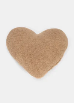 Cuscino cuore imbottito con tessuto loop