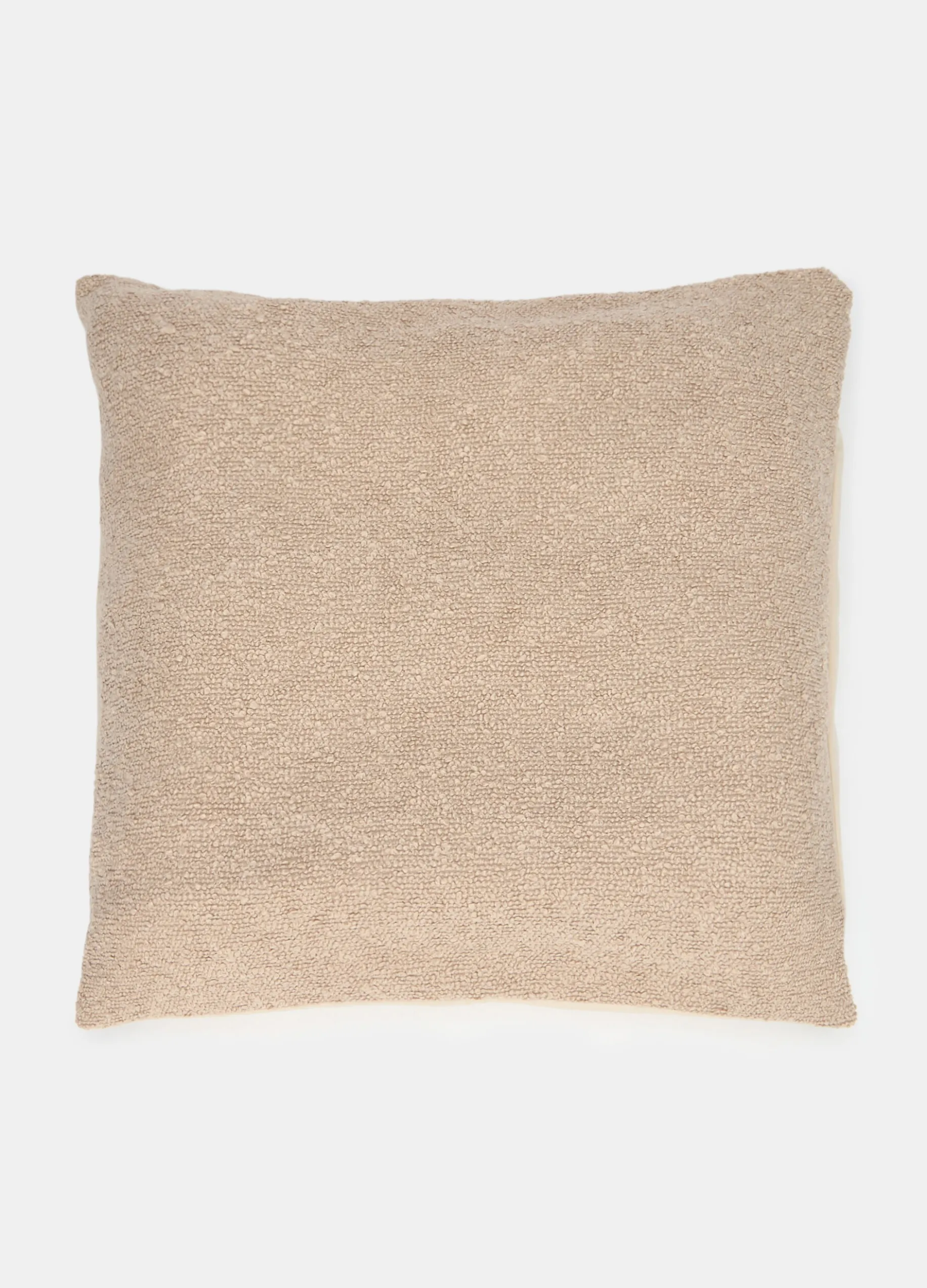 Cuscino imbottito con tessuto loop