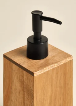 Dispenser portasapone in legno di acacia