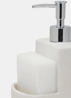 Dispenser sapone con porta saponetta
