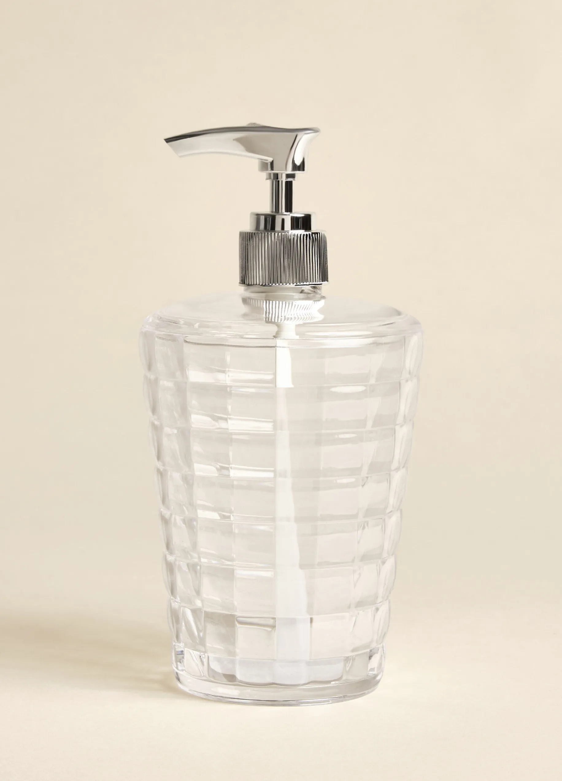Dispenser sapone in plastica lavorata