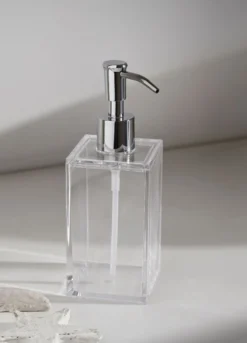 Dispenser sapone squadrato in plastica
