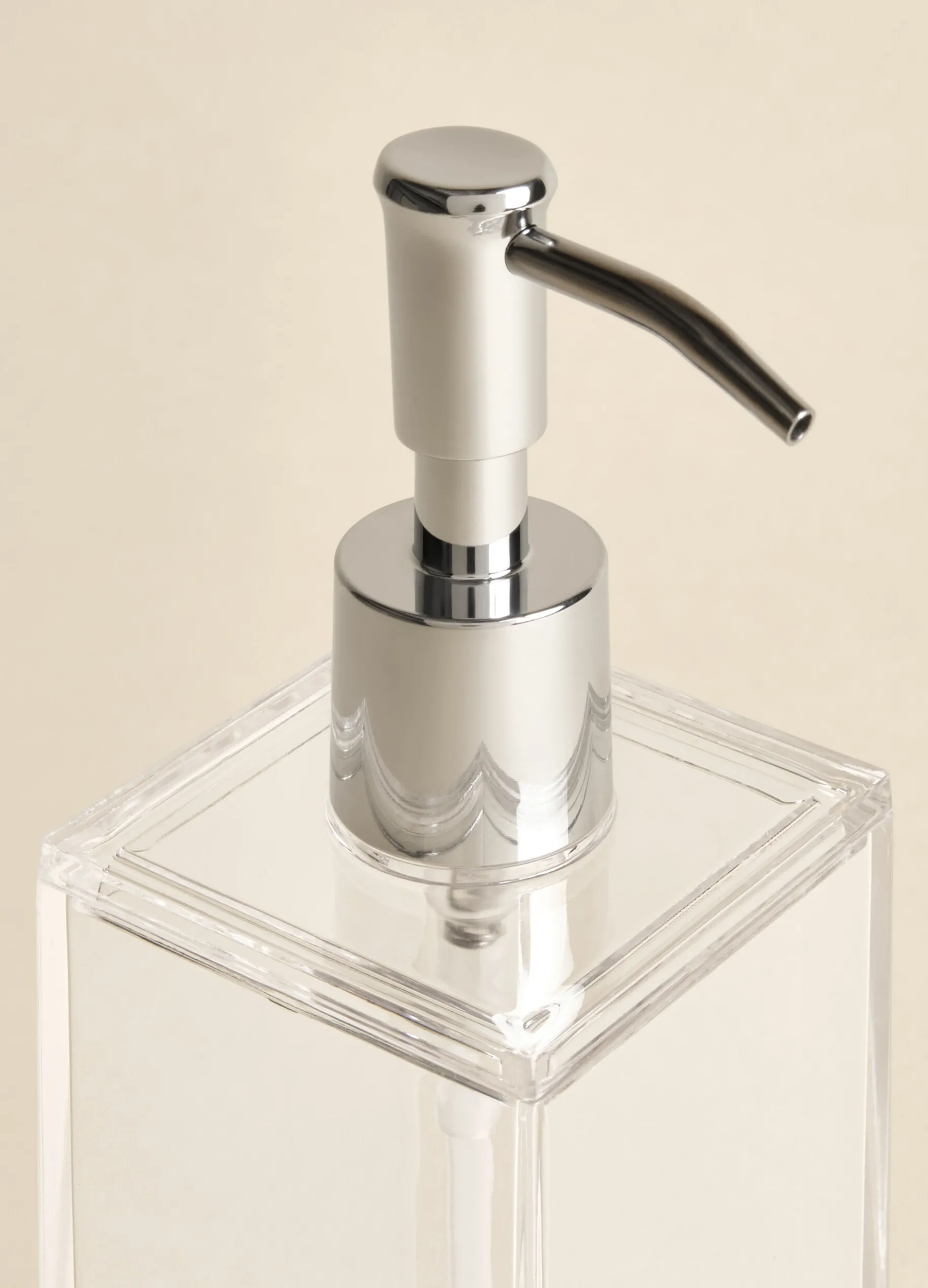 Dispenser sapone squadrato in plastica