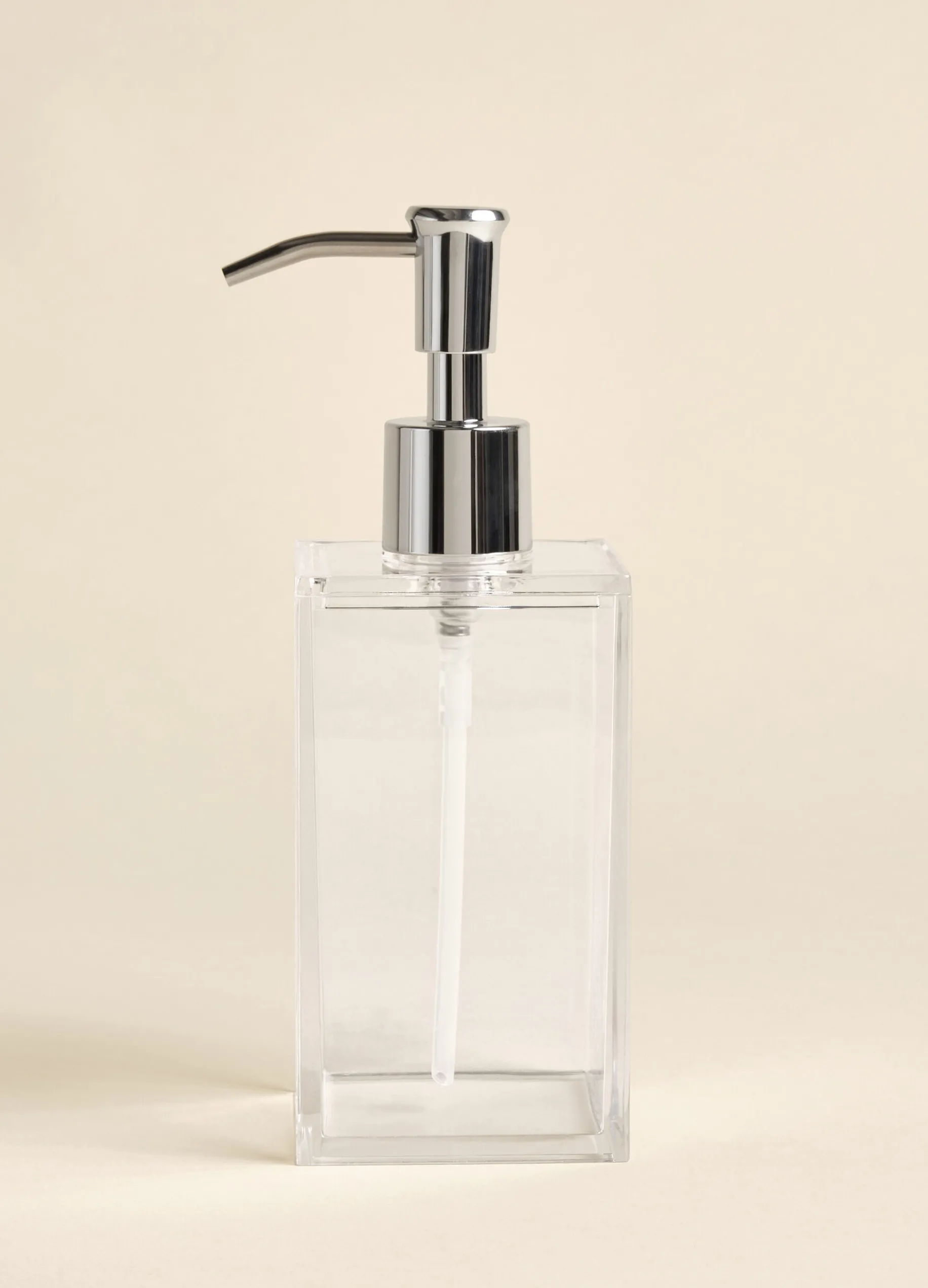 Dispenser sapone squadrato in plastica