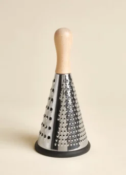 Grattugia conica in legno e acciaio inox Made in Italy