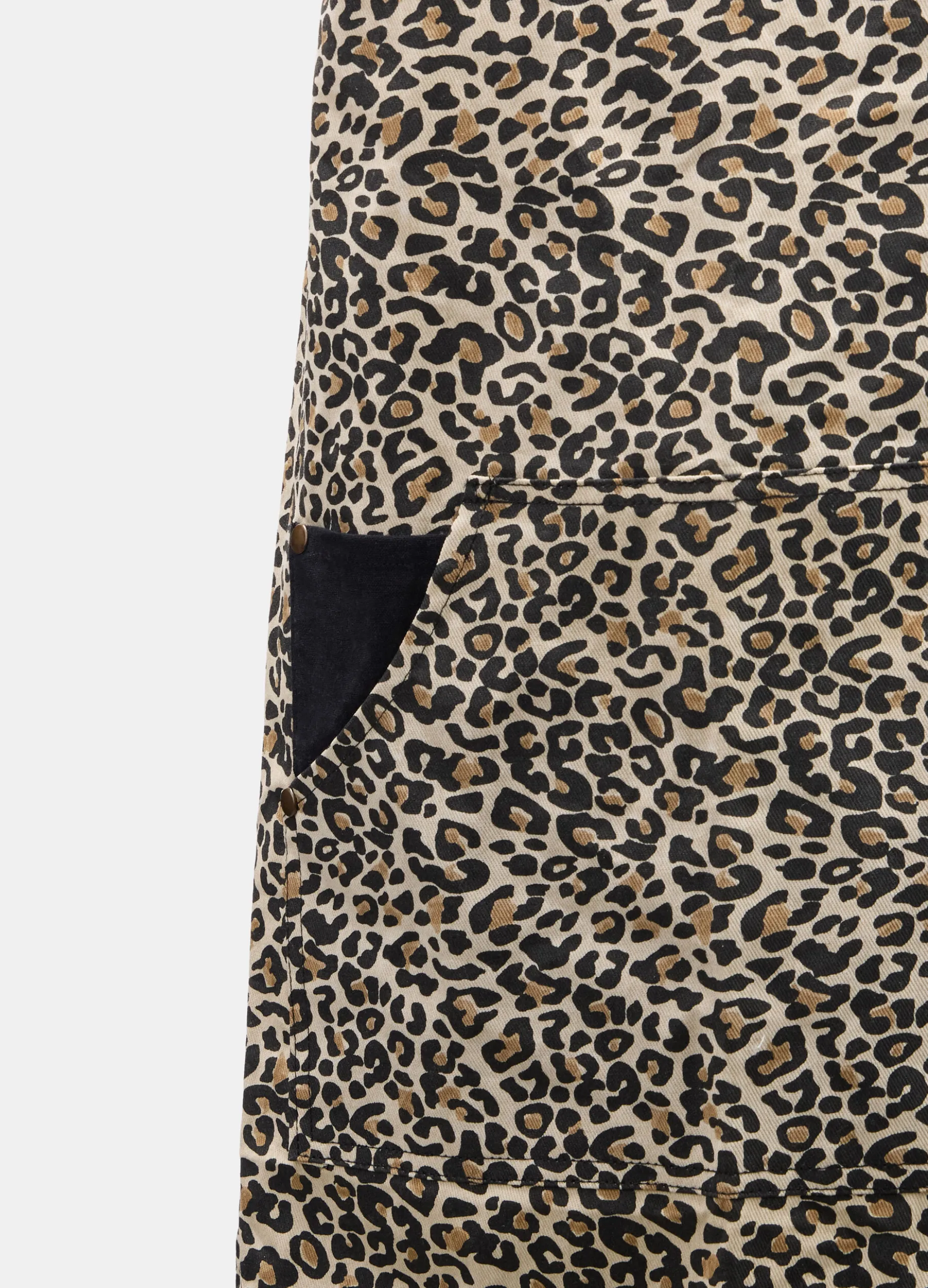 Grembiule in cotone con motivo animalier