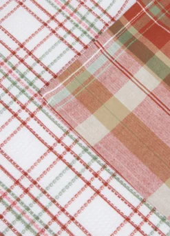 2 pack strofinacci a quadri in cotone