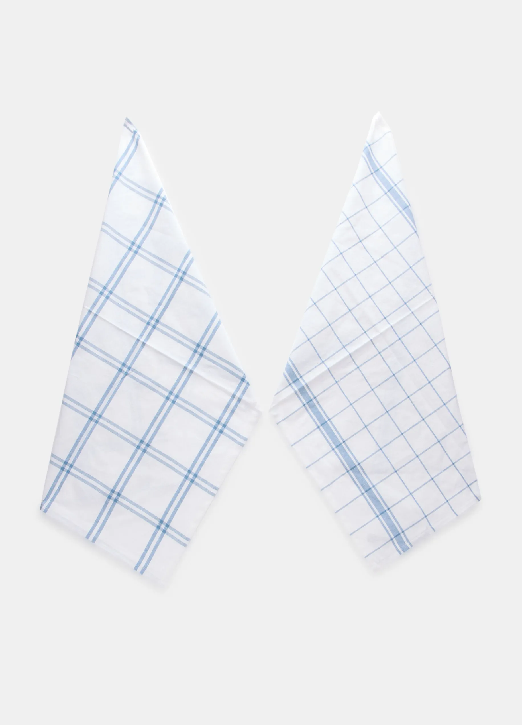 2 pack strofinacci in cotone a quadretti