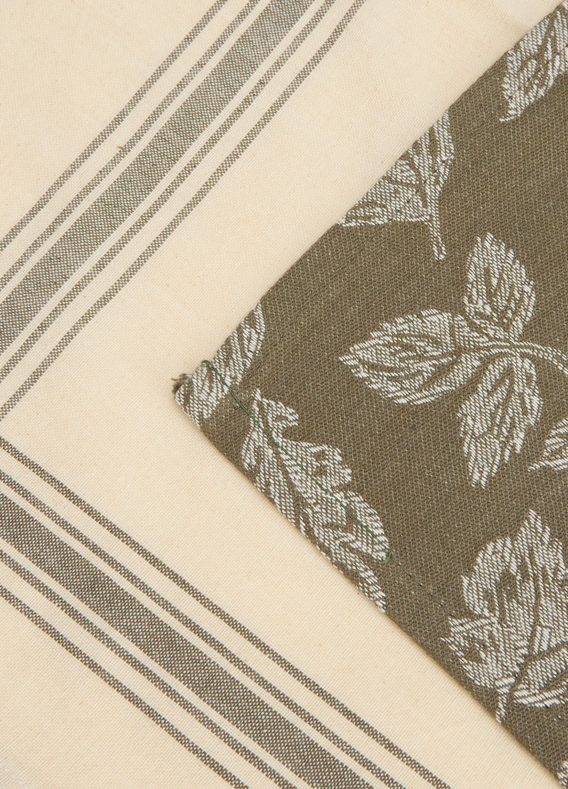 2 pack strofinacci in cotone foglie