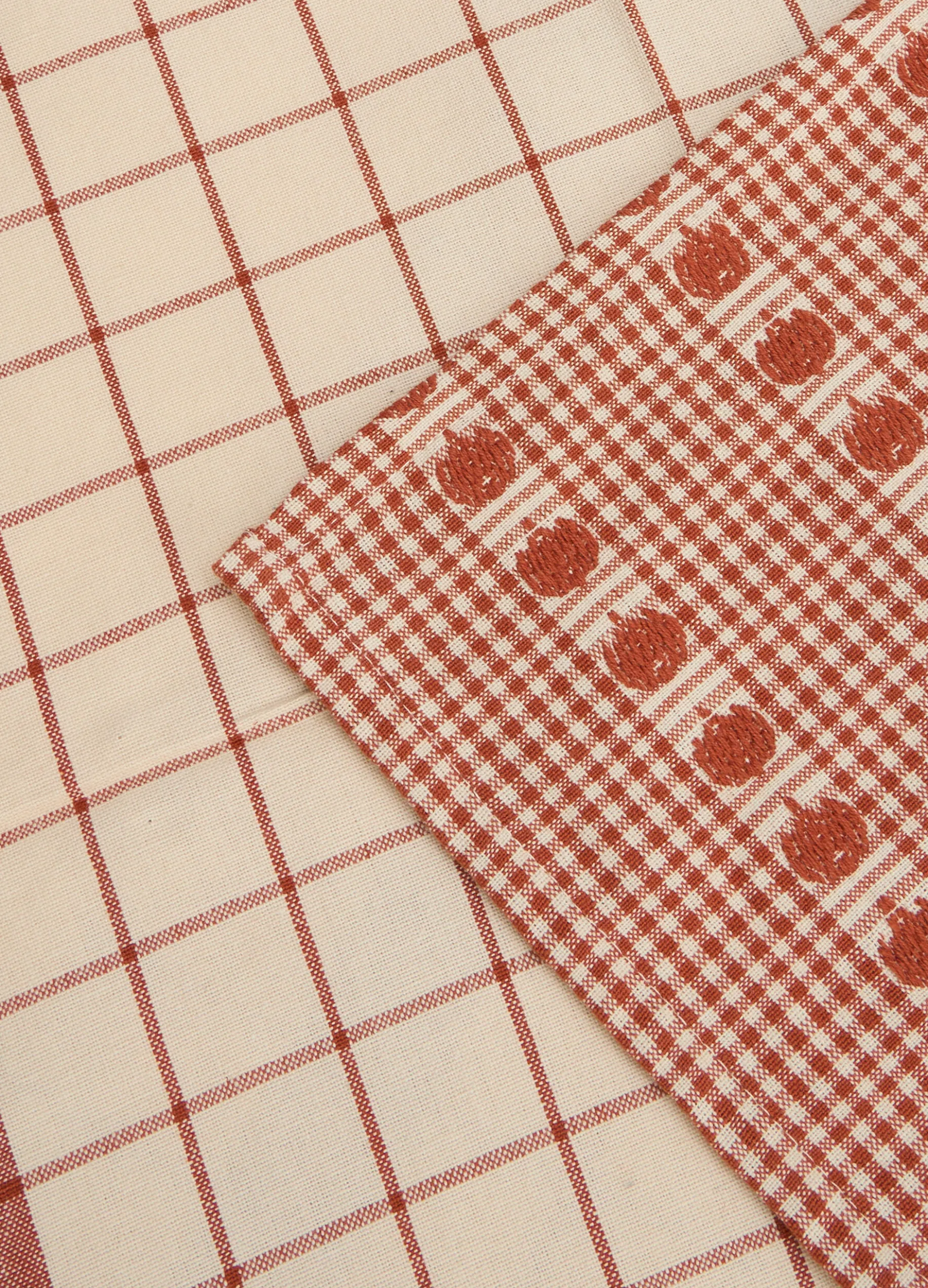 2 pack strofinacci in cotone zucche