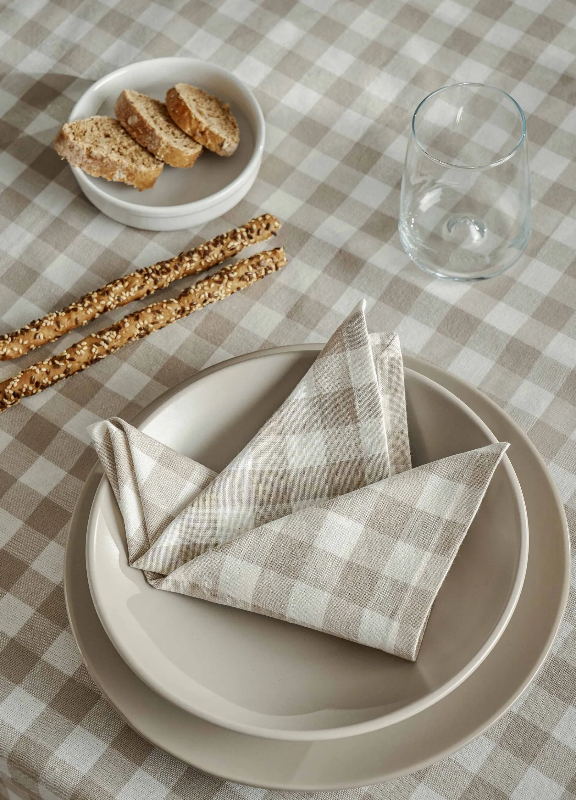 2 pack tovaglioli in cotone a quadretti