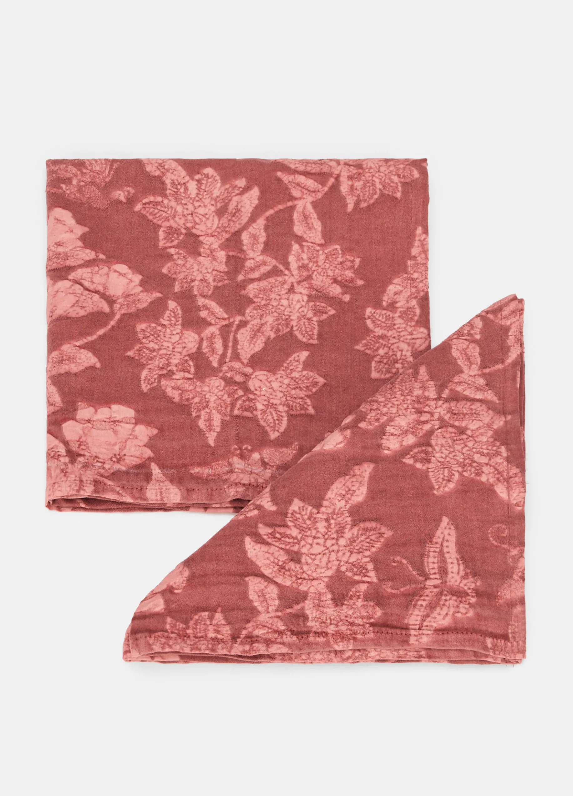 2 pack tovaglioli in cotone lavato con stampa jacquard