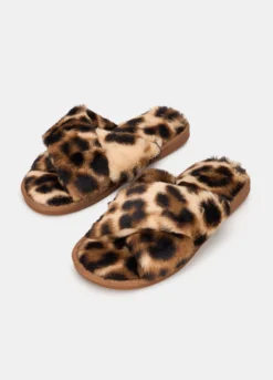 Pantofole animalier con incrocio
