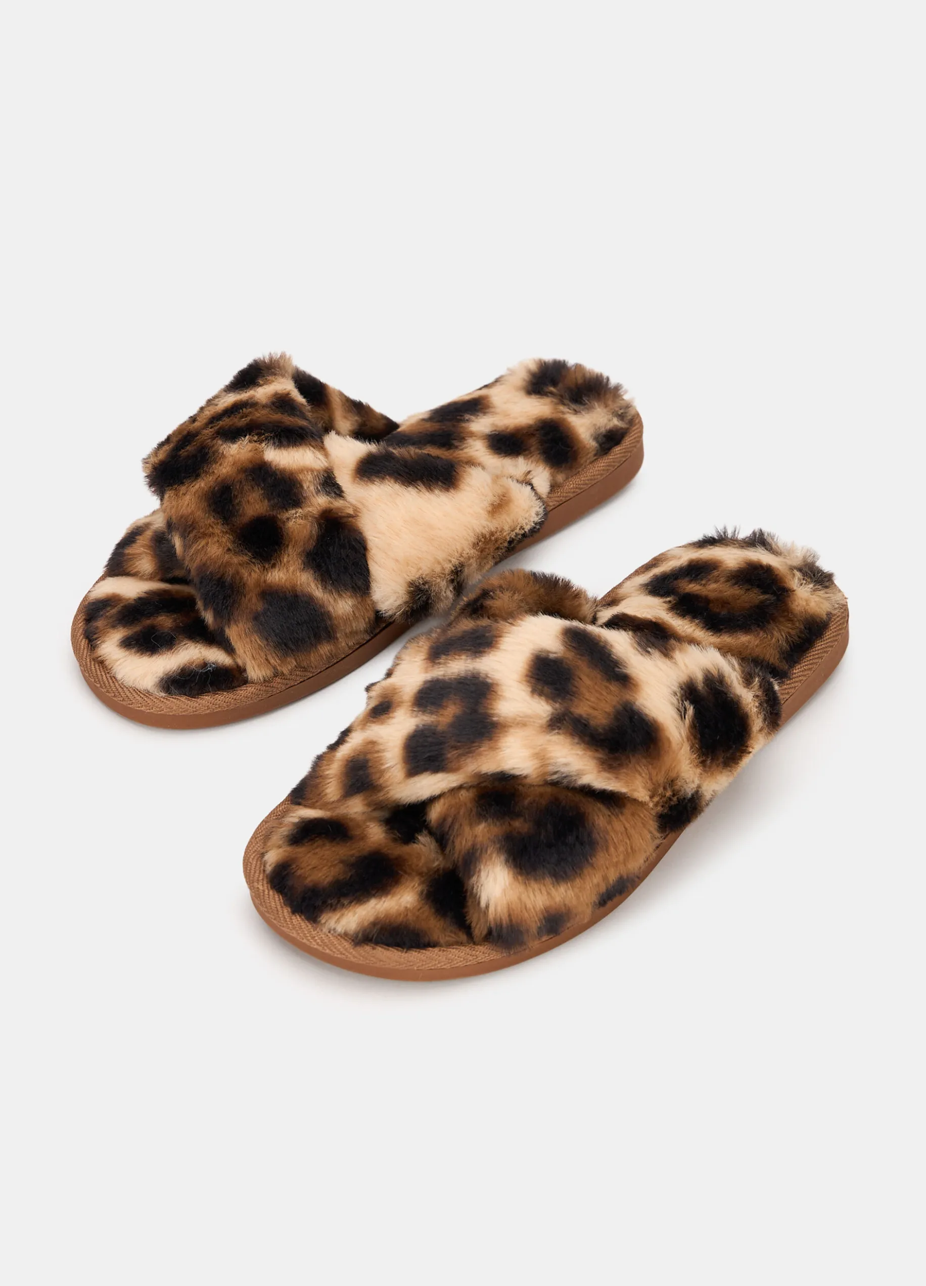 Pantofole animalier con incrocio
