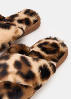 Pantofole animalier con incrocio