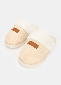 Pantofole imbottite con peluche