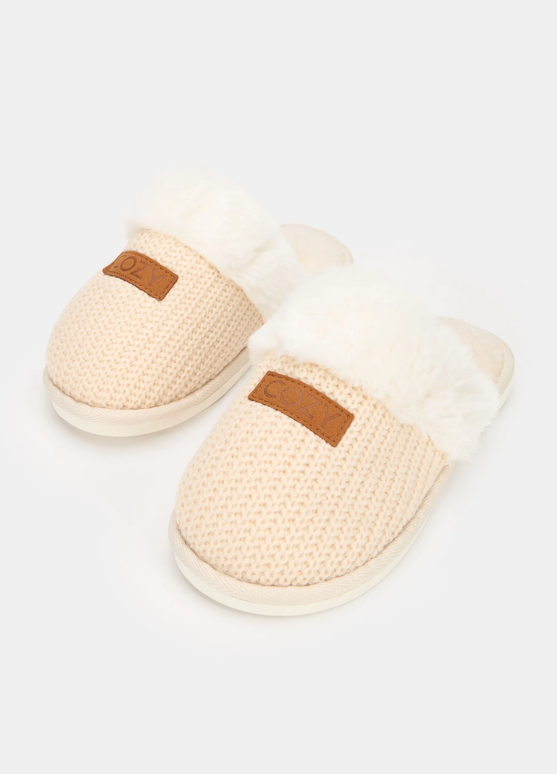 Pantofole imbottite con peluche