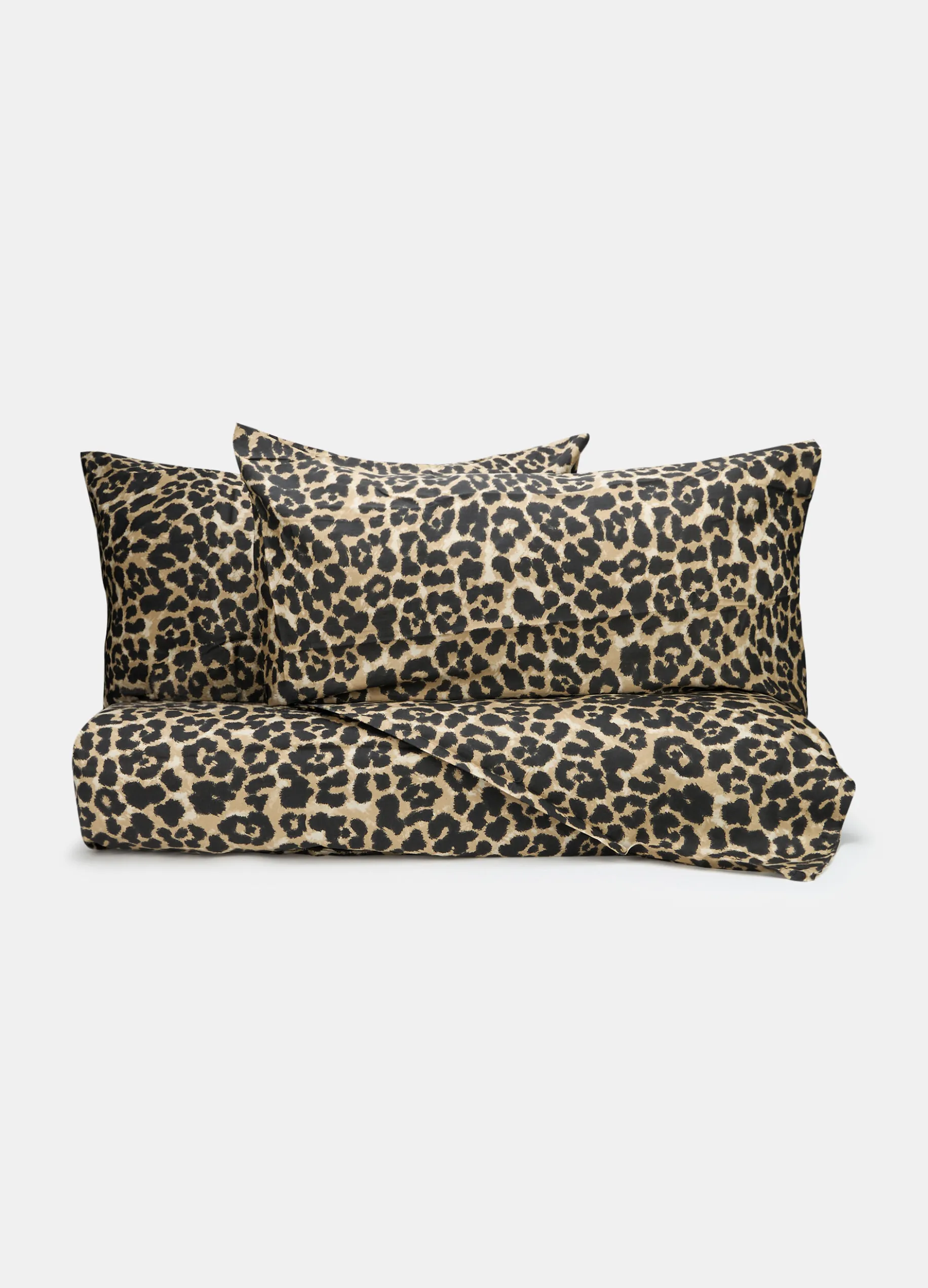 Parure copripiumino in raso di cotone animalier