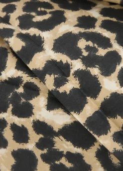 Parure lenzuolo in raso di cotone animalier