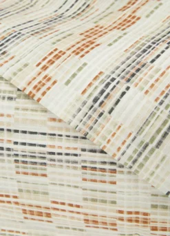 Parure lenzuolo singolo con motivo geometrico