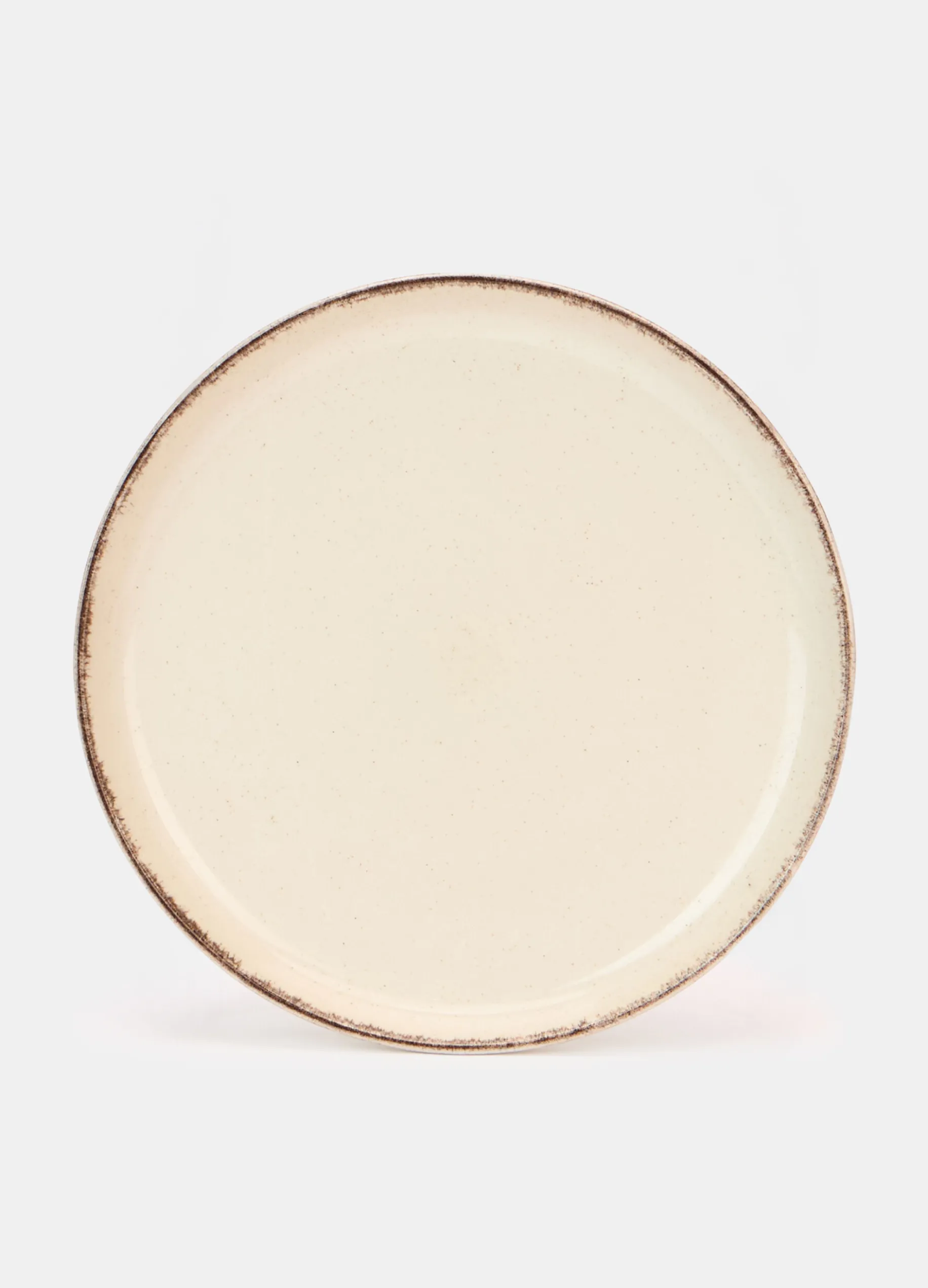 Piattino da dessert in ceramica con bordo