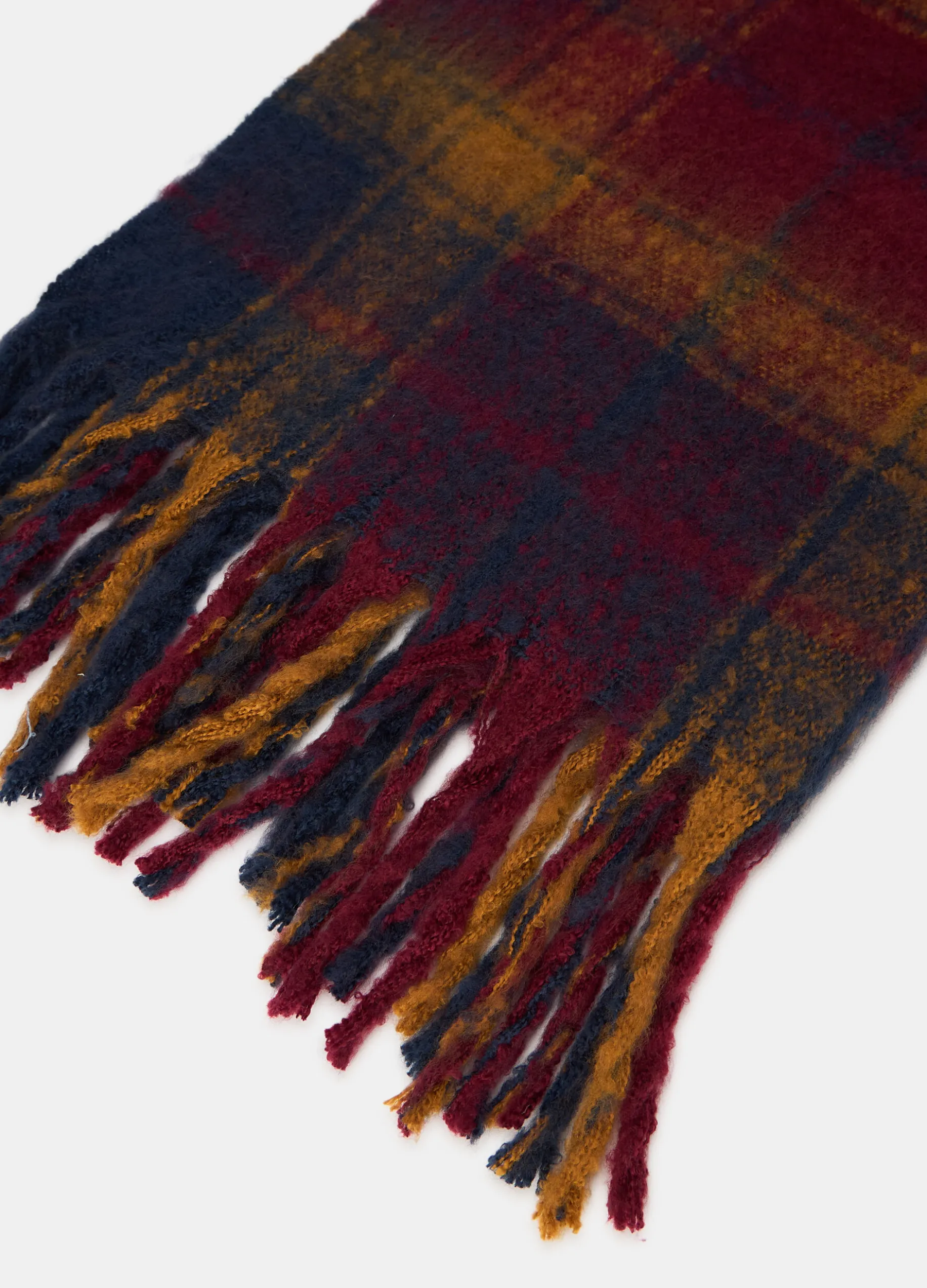 Plaid a fantasia scozzese con frange