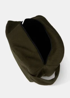 Pochette grande in velluto a costine