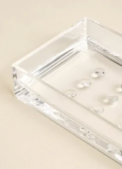 Porta sapone squadrato in plastica