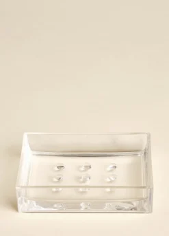 Porta sapone squadrato in plastica