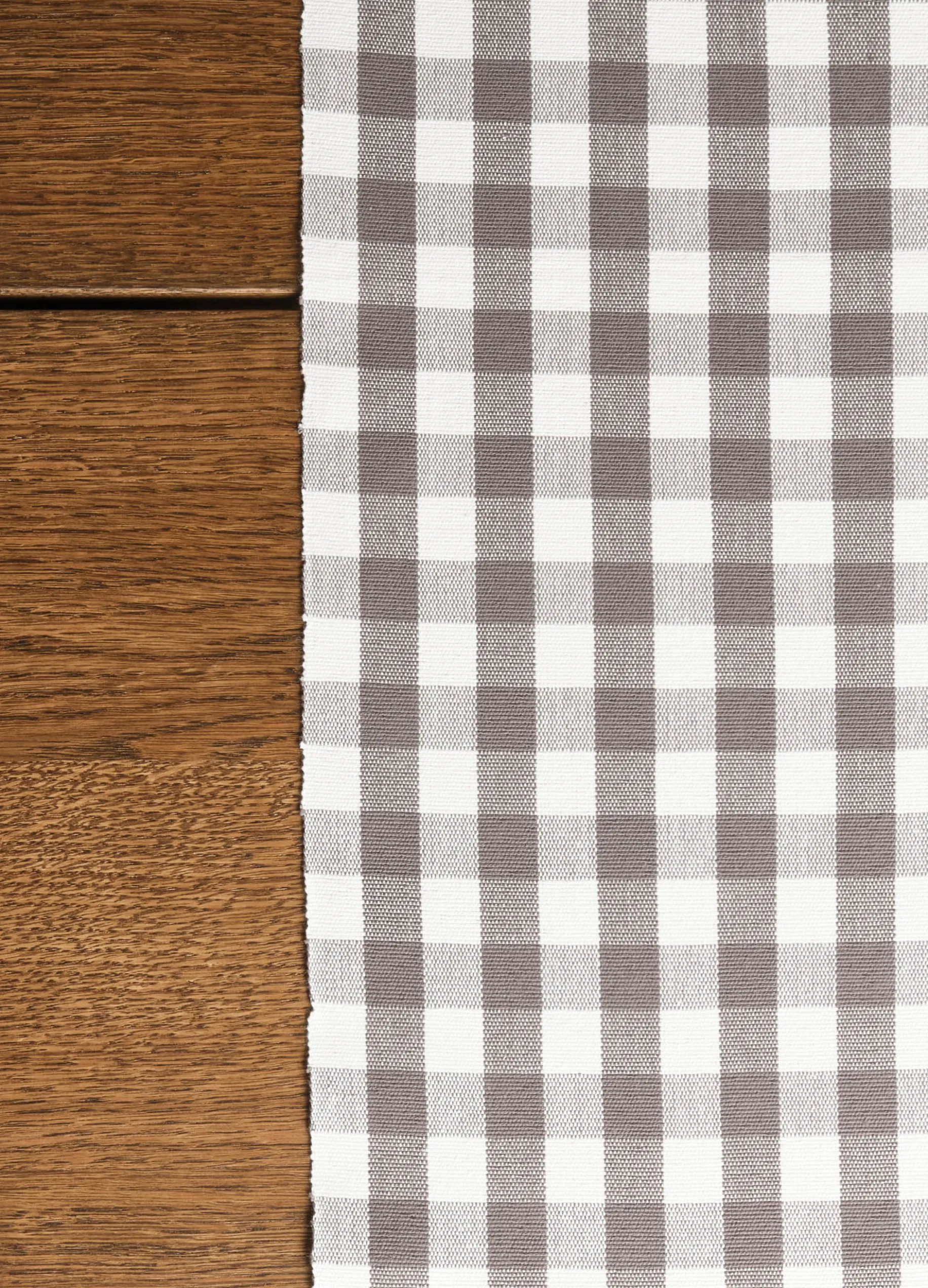 Runner in cotone a quadretti