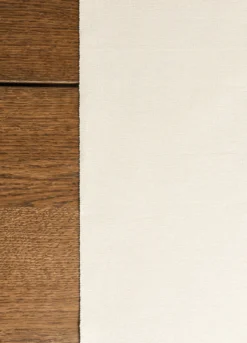 Runner in cotone bio con frange