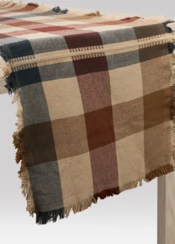 Runner in cotone grezzo