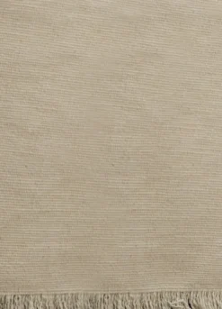 Runner in cotone grezzo con frange