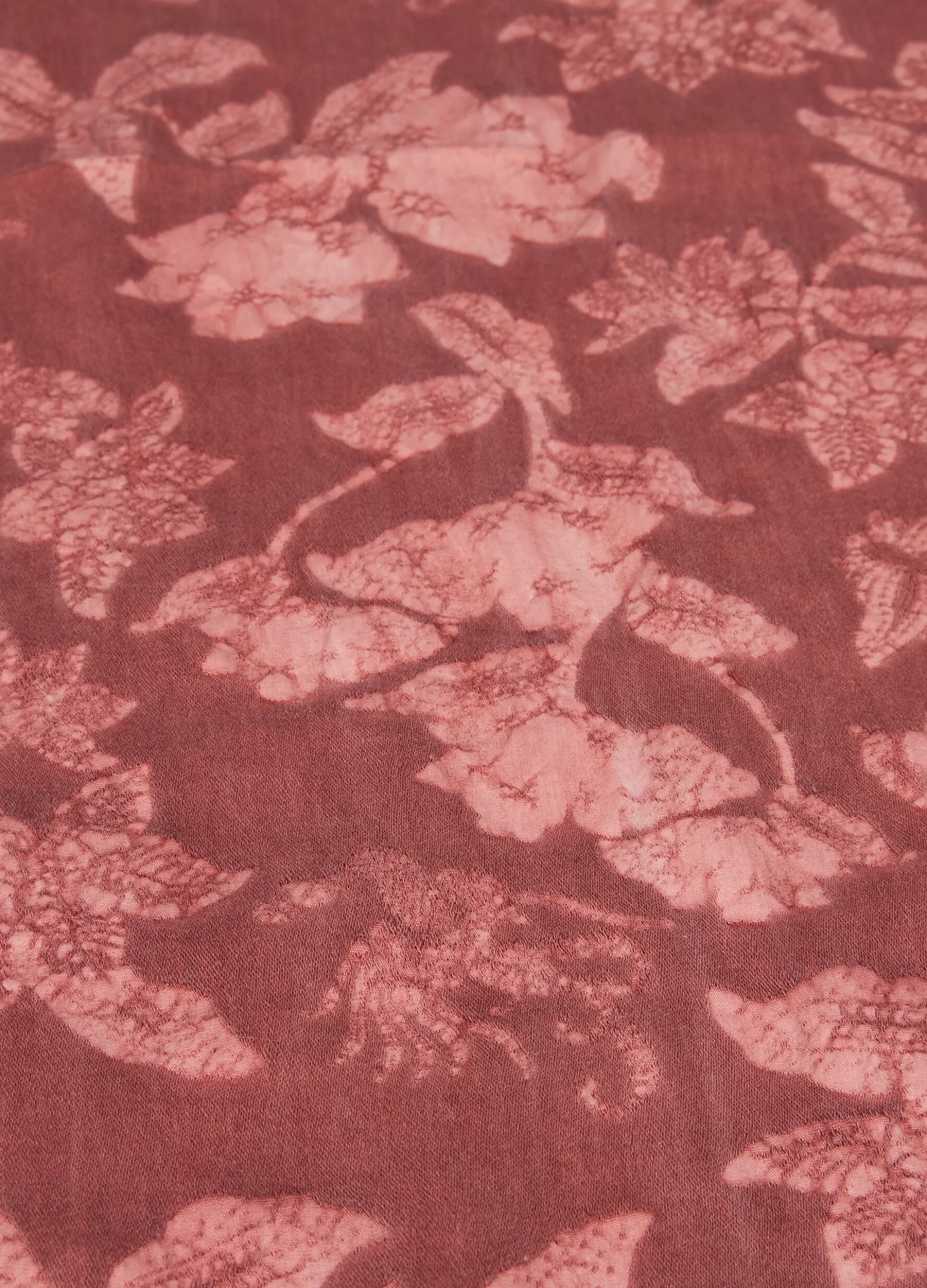 Runner in cotone lavato con stampa jacquard