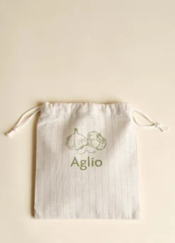 Sacchetto in puro cotone per aglio
