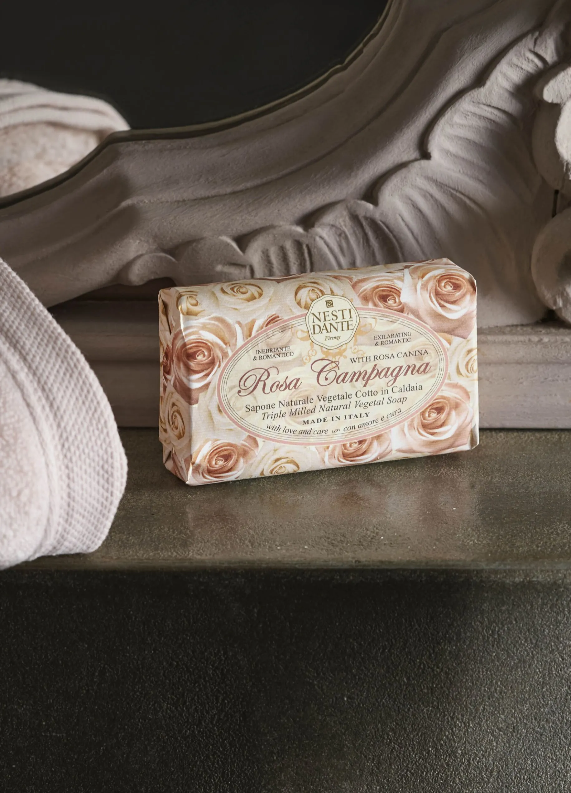 Saponetta profumata rosa champagne 150 gr