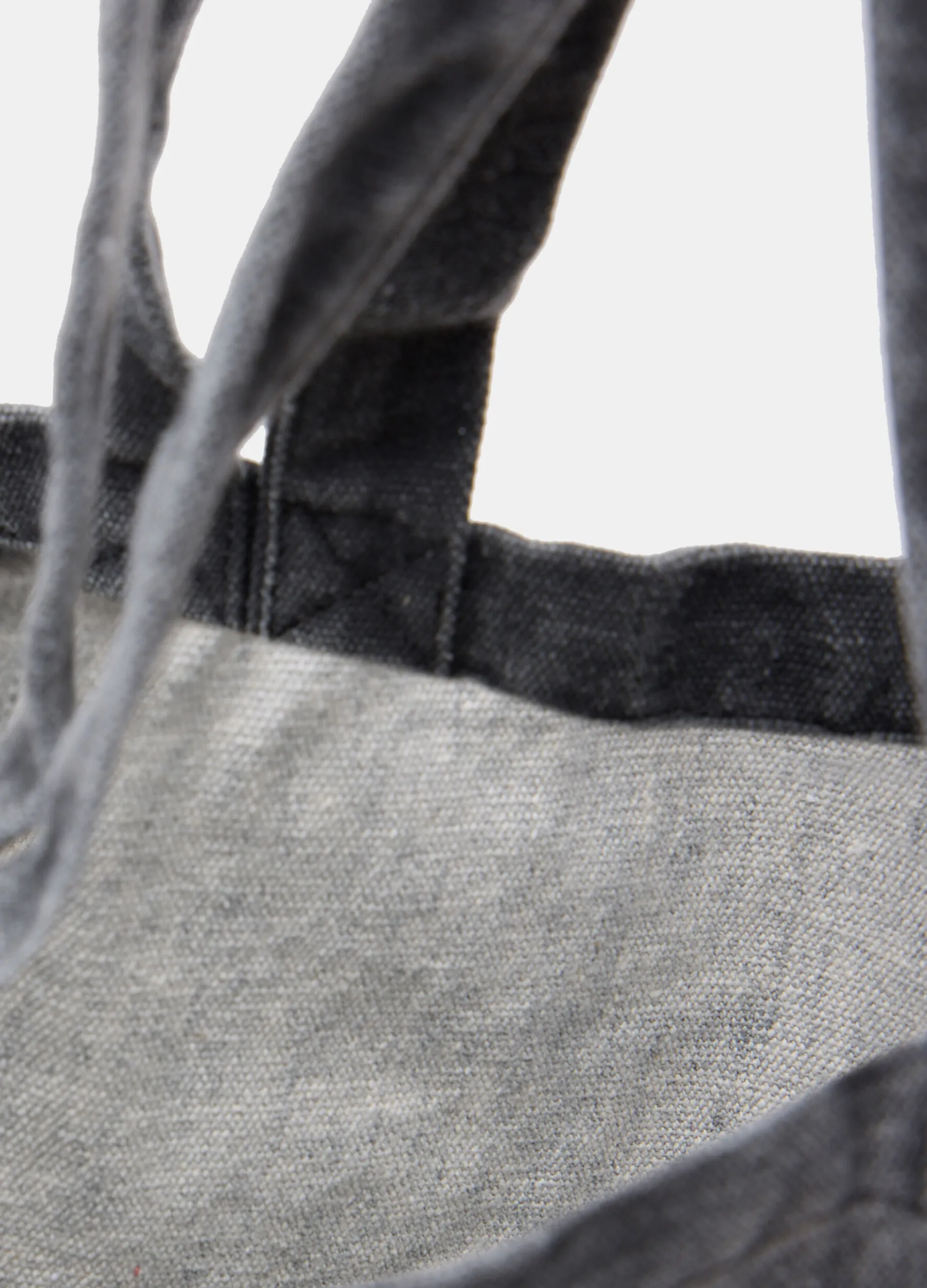 Shopper in tessuto effetto denim