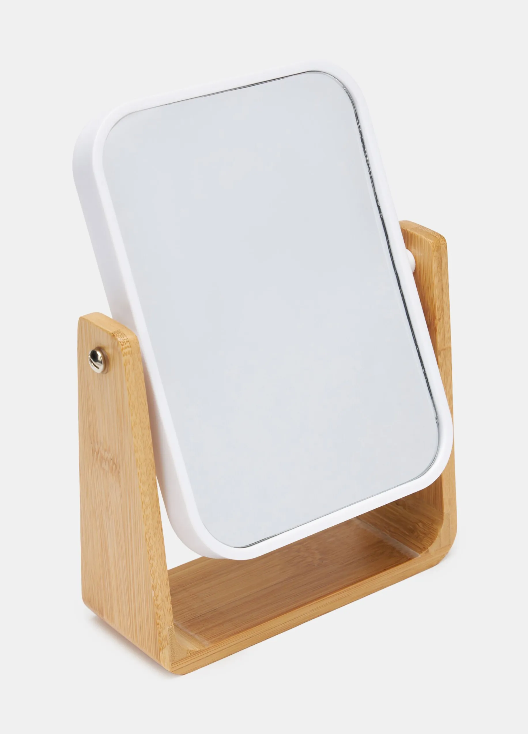 Specchio rettangolare con base in bamboo