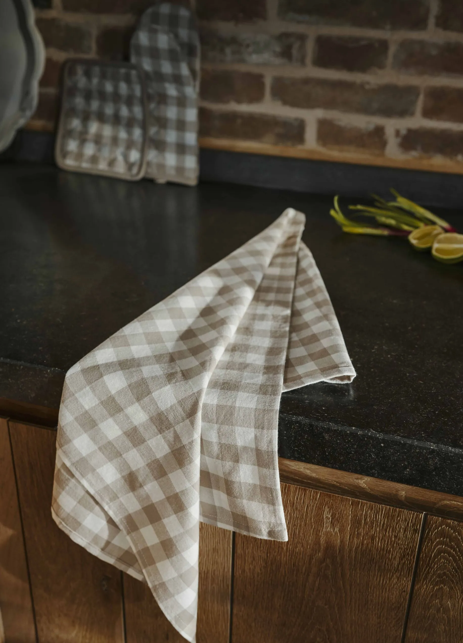Strofinaccio da cucina in cotone a quadretti