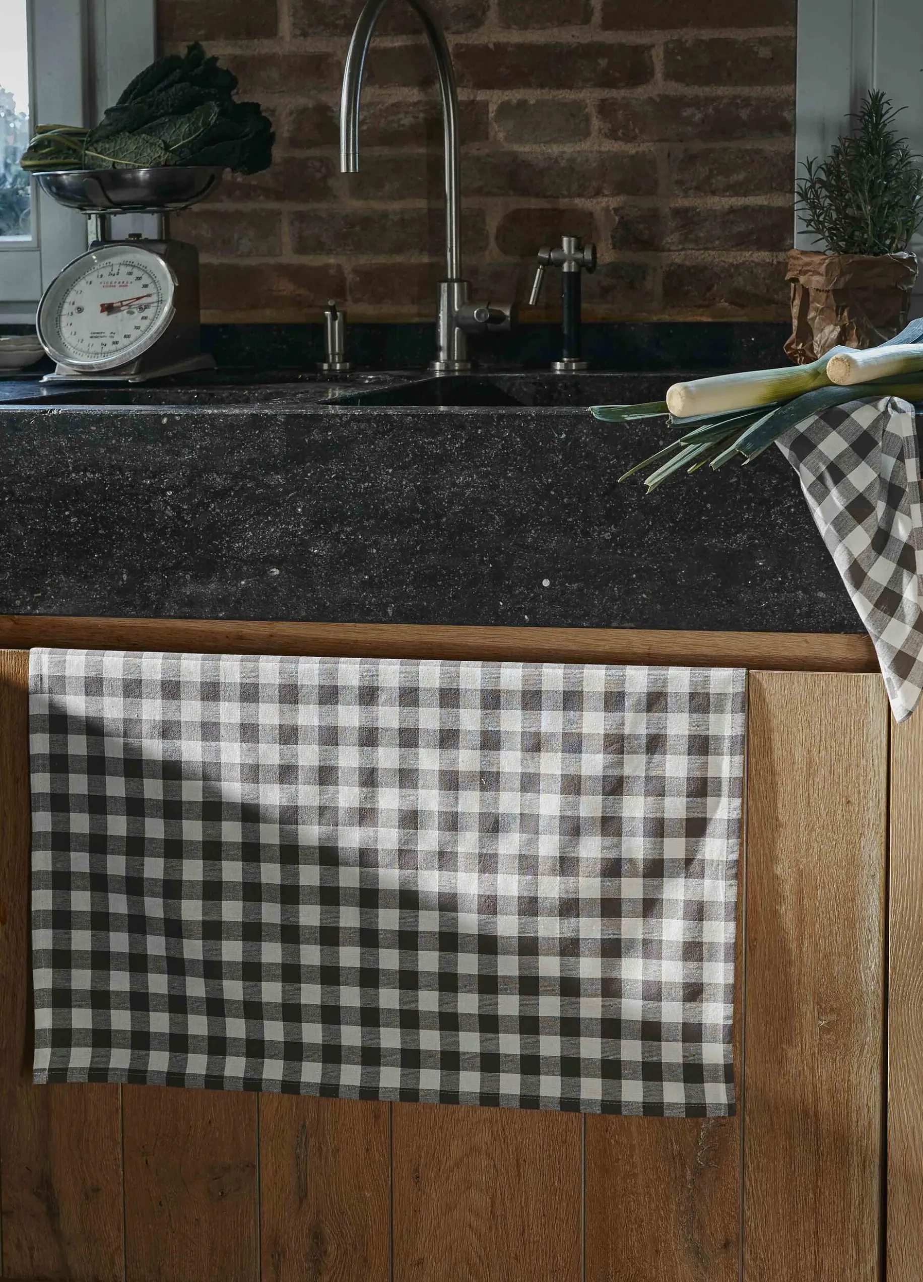 Strofinaccio da cucina in cotone a quadretti